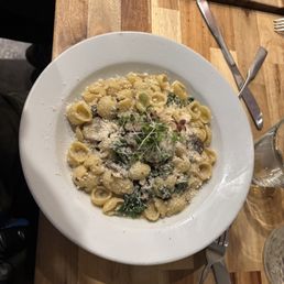 Spicy Orechiette Kale Alfredo