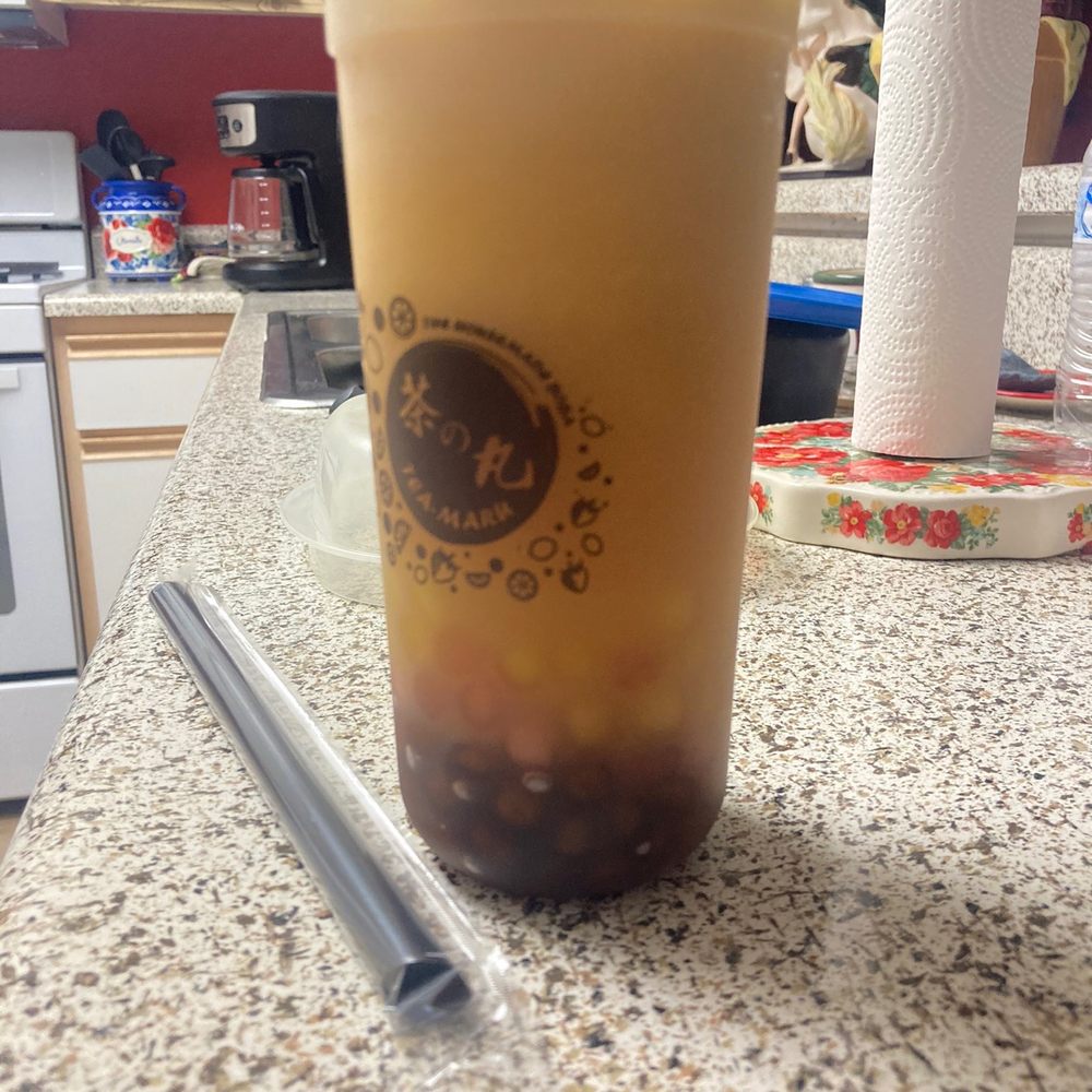 Tea Maru - half the cup, way more than a regular serving size) of 2 different types of boba when i asked for no boba - Bubble Tea Near Me - Irvine, California Tea Maru - half the cup, way more than a regular serving size) of 2 different types of boba when i asked for no boba - Bubble Tea Near Me - Irvine, California