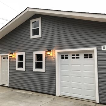 Absolute Garage Builders - Side facing the house - Garage Door Services Near Me - Chicago, Illinois