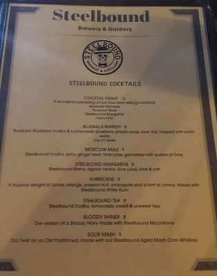 Menu photo 7 Steelbound Brewery & Distillery Springville, NY