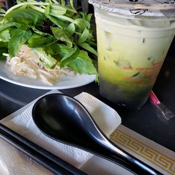 Pho Lovers - A MUST TRY GREEN THAI TEA!! - Vietnamese Near Me - Westminster, California