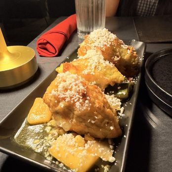 Clandestino - Fried Squash Blossoms - Cocktail Bars Near Me - Palm Springs, California Clandestino - Fried Squash Blossoms - Cocktail Bars Near Me - Palm Springs, California