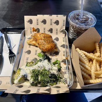 Brine - FRENCH FRIES, CHARRED BROCCOLI, BONELESS BREAST - Chicken Shop Near Me - New York, New York