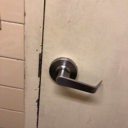 No lock in their bathroom No lock in their bathroom