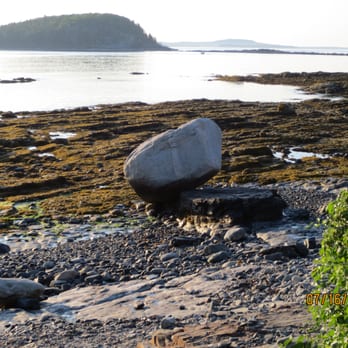 Shore Path - balancing rock - Hiking Near Me