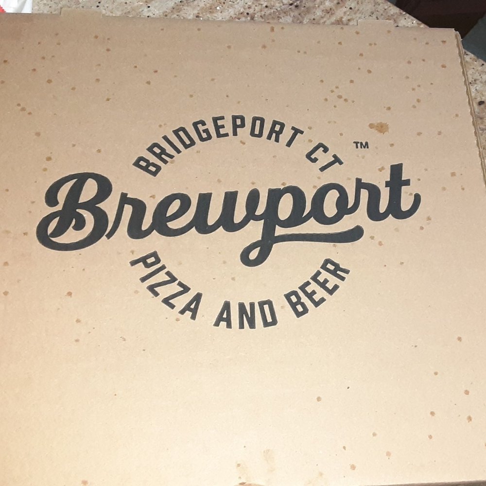 Brewport - To go box. It's hard to smell it and wait until you get home but somehow we made it. - Pizza Near Me - Bridgeport, Connecticut Brewport - To go box. It's hard to smell it and wait until you get home but somehow we made it. - Pizza Near Me - Bridgeport, Connecticut