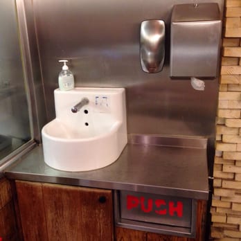 Burger Bar - After a greasy burger and fries you may need to visit the restaurant's hygiene station. - Burgers Near Me - Amsterdam, New Hampshire