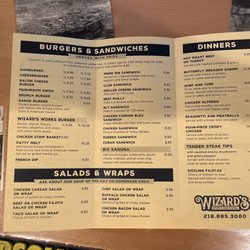 Wizard's Bar & Grill - Menu