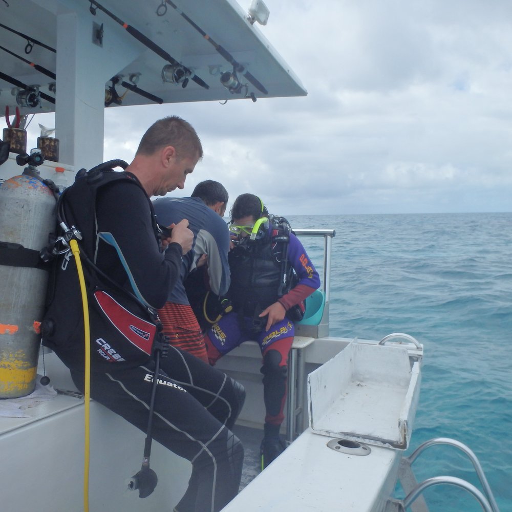 Adventure Watersport Charters - Getting suited up - Fishing Near Me - Key West, Florida