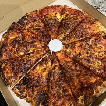 Flying Pie Pizzaria - Burned sad pizza - Pizza Near Me - Eagle, Idaho