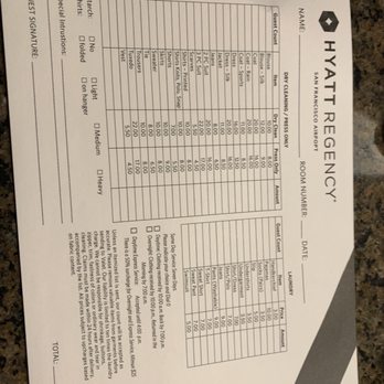 Rinse - Hyatt laundry price list-ridiculous! - Dry Cleaning Near Me - San Francisco, California Rinse - Hyatt laundry price list-ridiculous! - Dry Cleaning Near Me - San Francisco, California