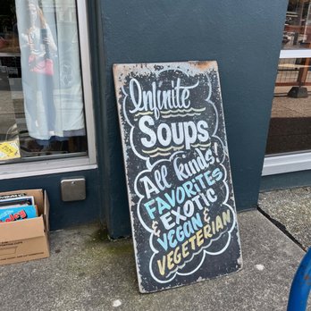 Infinite Soups - All kinds: favorites, exotic, vegan, and vegetarian - Soup Near Me - Tacoma, Washington