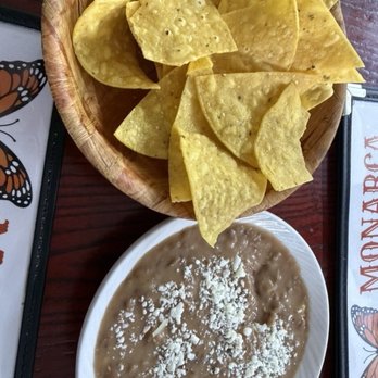 Monarca Mexican Restaurant - Complimentary chips with refried beans - Mexican Near Me - Hayward, California Monarca Mexican Restaurant - Complimentary chips with refried beans - Mexican Near Me - Hayward, California