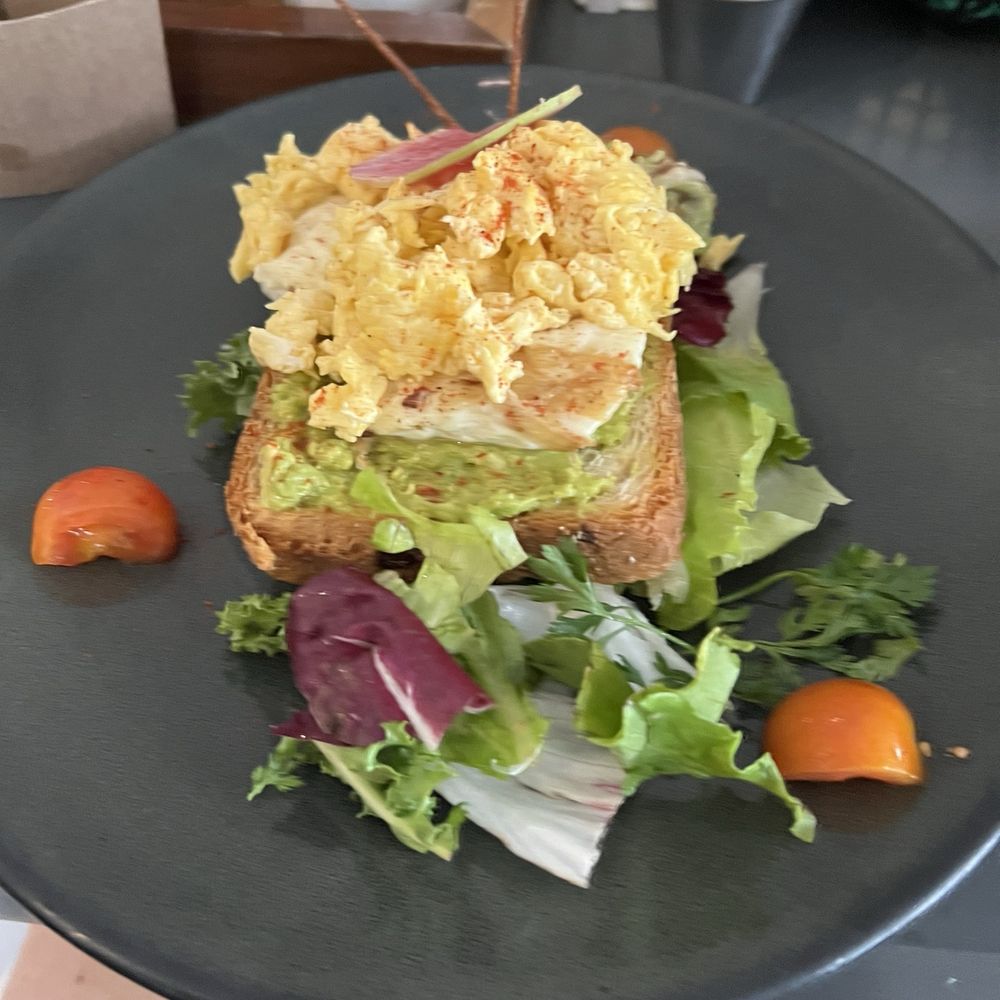 Fredy's Tucan - Avocado toast with scrambled eggs - Bars Near Me - Puerto Vallarta, JAL Fredy's Tucan - Avocado toast with scrambled eggs - Bars Near Me - Puerto Vallarta, JAL