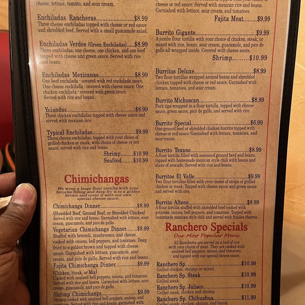 La Villa - Menu - Mexican Near Me - Mena, Arkansas