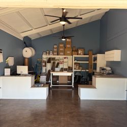 Postal Shack Maui - Interior of Postal Shack Maui. Front desk, Boxes  ect.