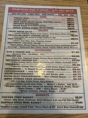 Menu photo 1 The Channel Marker Syracuse, IN