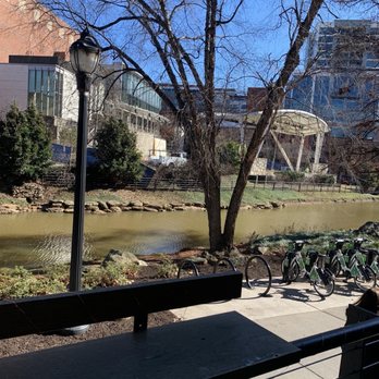 Local Honey Coffee - Outside -right by the river - Coffee & Tea Near Me - Greenville, South Carolina