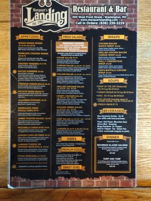 Menu photo 2 Marquarts Landing Washington, MO