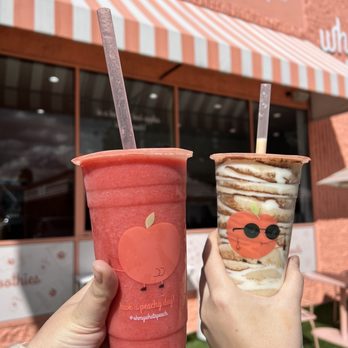 Whata Peach - Pink Dragon 24oz Peaches N Cream 24oz - Juice Bars & Smoothies Near Me - Studio City, California Whata Peach - Pink Dragon 24oz Peaches N Cream 24oz - Juice Bars & Smoothies Near Me - Studio City, California