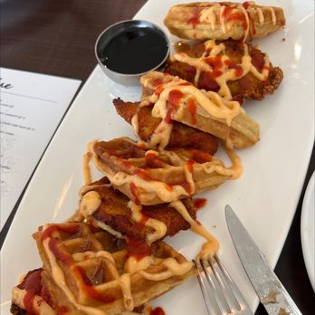 Indeblue Modern Indian - Chicken and waffles - Indian Near Me - Cherry Hill, New Jersey