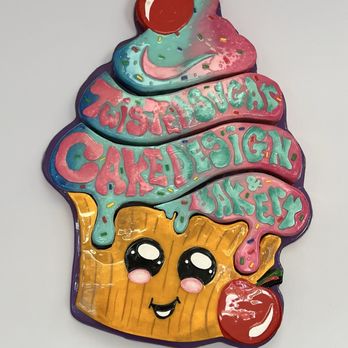 Twisted Sugar Cake Design - Cute hand made sign - Bakeries Near Me - Ledyard, Connecticut