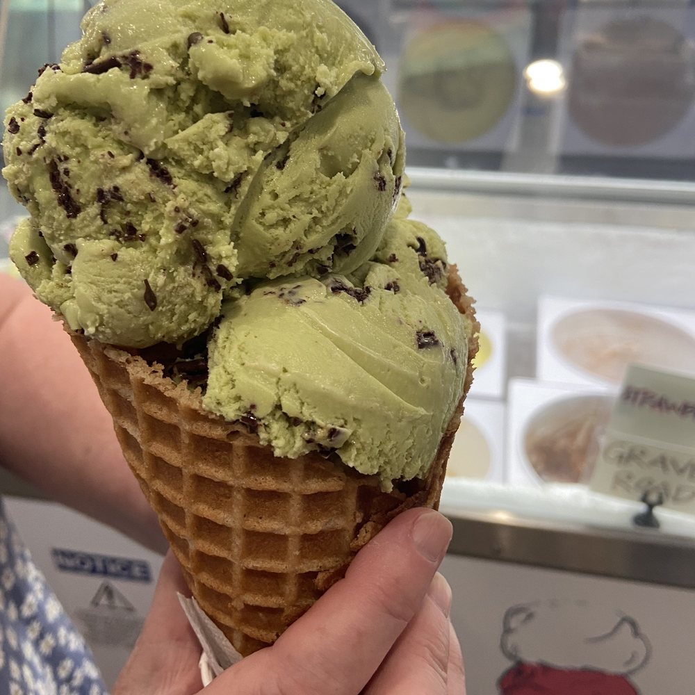 Agape Creamery - Mint chocolate chip 2 scoops - Ice Cream & Frozen Yogurt Near Me - Millville, Delaware