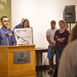 A Culture Carried: Bosnians in Bowling Green featured an opening event with the stories of Bosnian immigrants and their families.