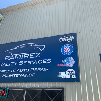 Ramirez Quality Services - Front sign - Auto Repair Near Me - Visalia, California Ramirez Quality Services - Front sign - Auto Repair Near Me - Visalia, California