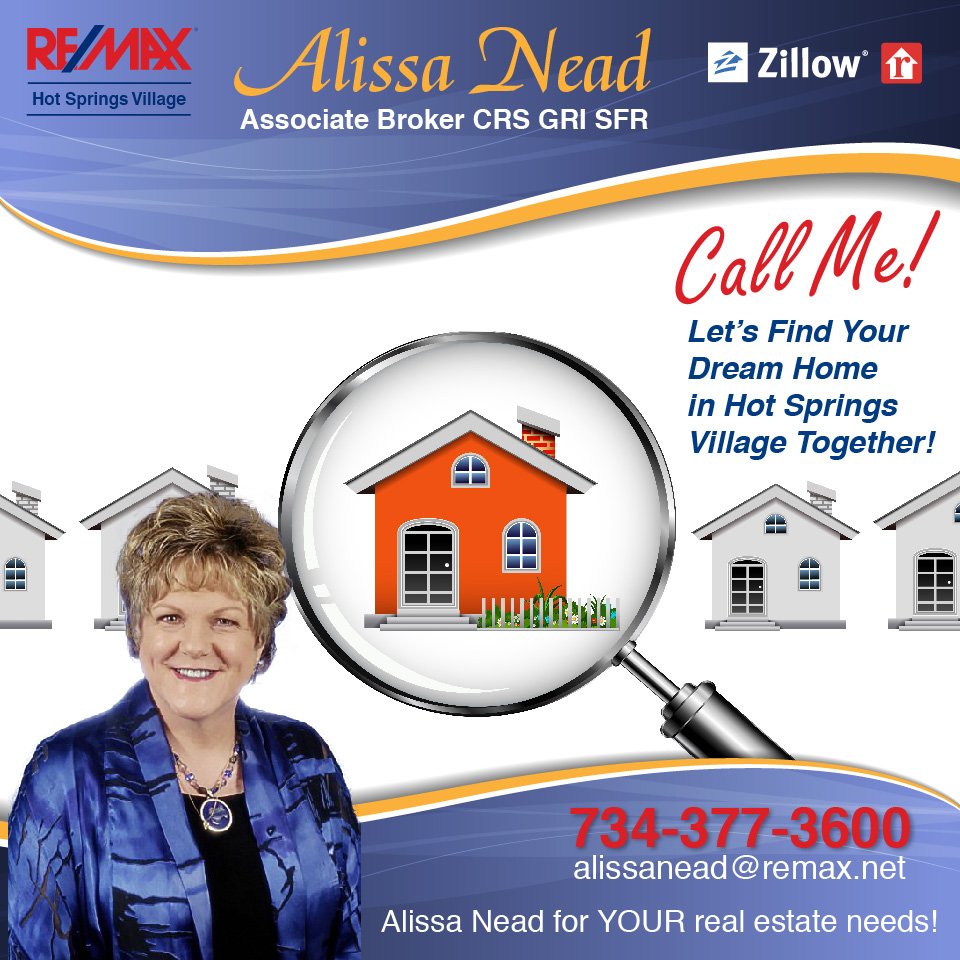 ALISSA NEAD RE/MAX OF HOT SPRINGS VILLAGE Contact Agent 1400