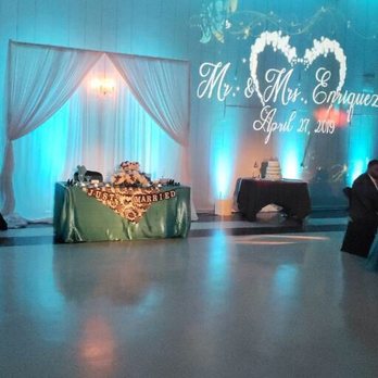 LASBROC Productions - Back drop to couples table and monogram . - Wedding Planning Near Me