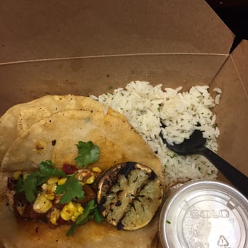 Mash'D - Pepper smash'd chicken tacos with lemon rice! - New American Near Me - Frisco, Texas
