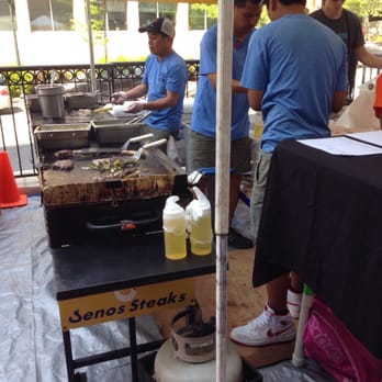 Jeno's Steaks - Grilling at the stand. - Cheesesteaks Near Me - Severna Park, Maryland Jeno's Steaks - Grilling at the stand. - Cheesesteaks Near Me - Severna Park, Maryland
