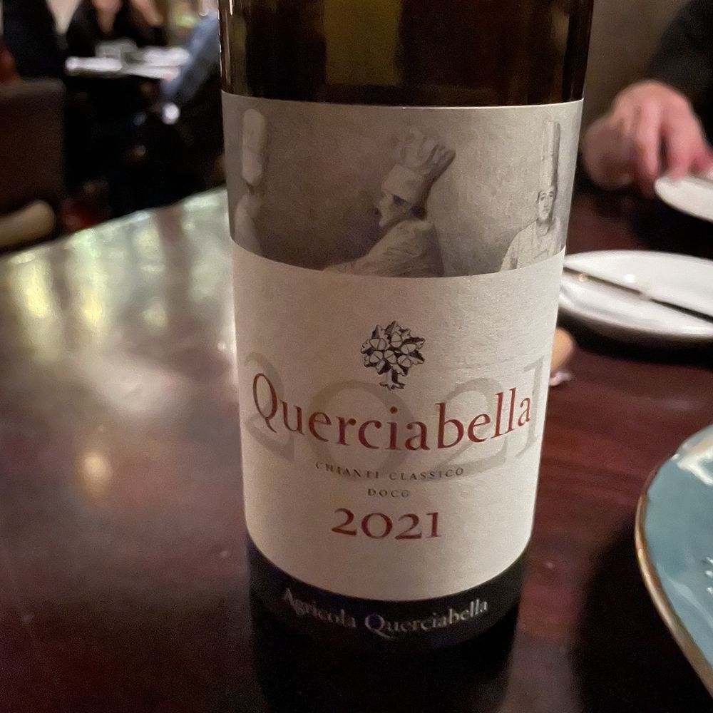 Very nice Chianti we had with dinner