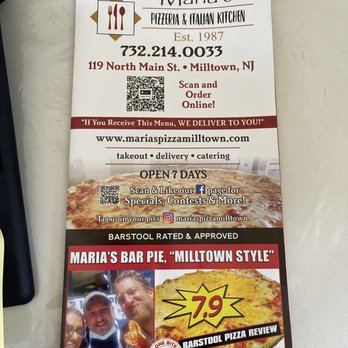 Maria's Pizza & Subs - Updated menu - Pizza Near Me - Milltown, New Jersey Maria's Pizza & Subs - Updated menu - Pizza Near Me - Milltown, New Jersey