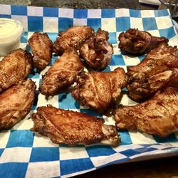 Blue Moose Tavern - They gave us 12 big wings instead of 10. Score!
