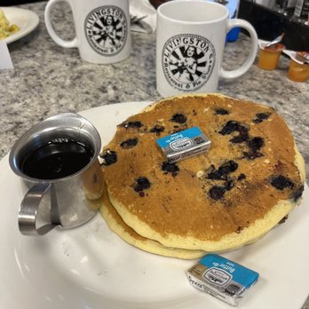 Livingston's Diner - Blueberry pancakes. Excellent! - Breakfast & Brunch Near Me - Wichita, Kansas