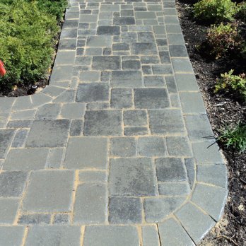 First Choice Masonry - a walkway with a brick border - General Contractors Near Me - Springfield, Virginia