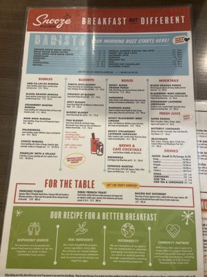 Menu photo 5 Snooze, an A.M. Eatery Scottsdale, AZ