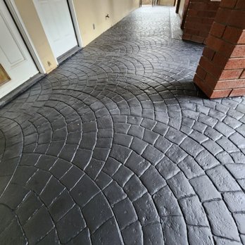Dickson Floor Concrete Polishing - a driveway with a brick pattern - Flooring Near Me - Paso Robles, California Dickson Floor Concrete Polishing - a driveway with a brick pattern - Flooring Near Me - Paso Robles, California