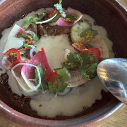 Hamachi crudo