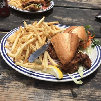 Fish - Fried oyster and Saigon salmon sandwiches - Seafood Near Me - Sausalito, California Fish - Fried oyster and Saigon salmon sandwiches - Seafood Near Me - Sausalito, California