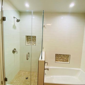 Amelfig Builders - a walk in shower and a bathtub - General Contractors Near Me - North Hollywood, California Amelfig Builders - a walk in shower and a bathtub - General Contractors Near Me - North Hollywood, California