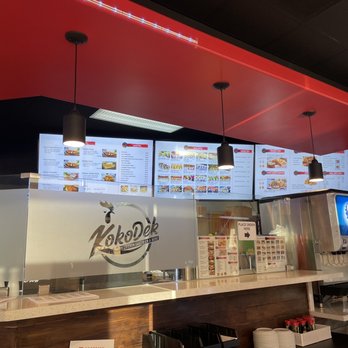 Kokodeck - View of the menu and to order... it's located to the right of the soda machine - Japanese Near Me - Anaheim, California