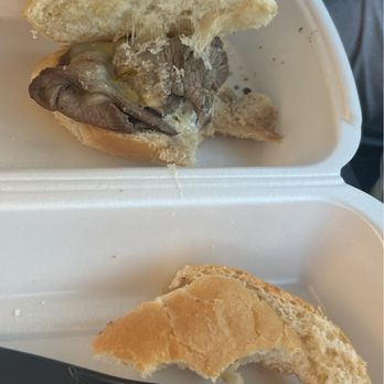 Rebel BBQ - Plain tri tip sando with old and hard bread - Barbeque Near Me - Blythe, California