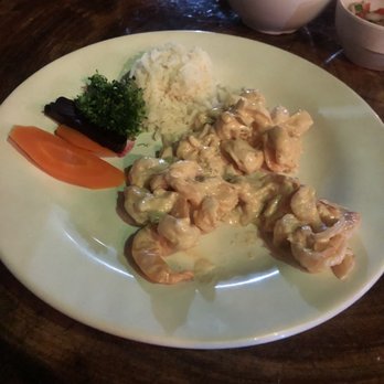 La Cueva del Pescador - Shrimp with tequila sauce - Seafood Near Me - Akumal, ROO La Cueva del Pescador - Shrimp with tequila sauce - Seafood Near Me - Akumal, ROO