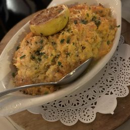 Bacalhau Espiritual. Lovely surprise of carrots blended in with the codfish.