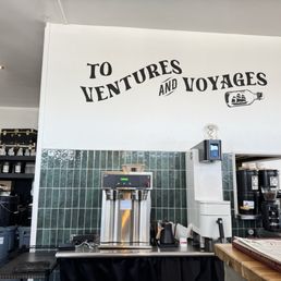 Side view of counter
