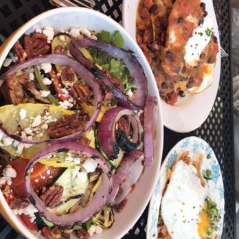 Jane - Huevos rancheros, kim chi fried rice and grilled veggie salad - Coffee & Tea Near Me - Los Angeles, California