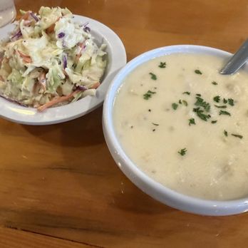 Dixie Crossroads - Clam chowder and Cole Slaw - Seafood Near Me - Titusville, Florida Dixie Crossroads - Clam chowder and Cole Slaw - Seafood Near Me - Titusville, Florida